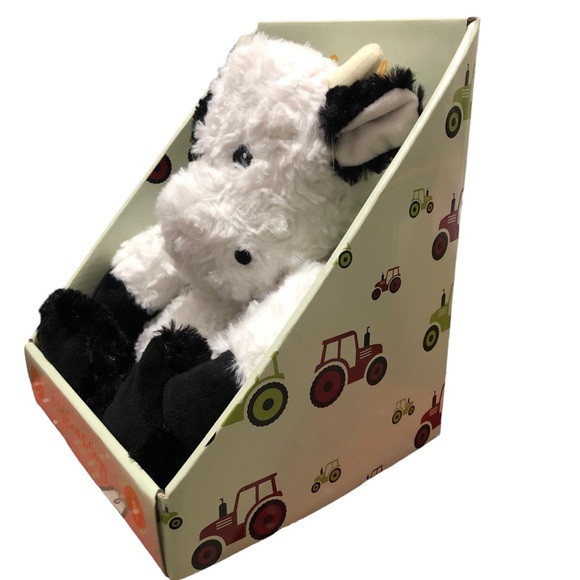 NEW Warm & Cozy heatable teddy bear cow heating pad stuffed animal - Picture 4 of 7